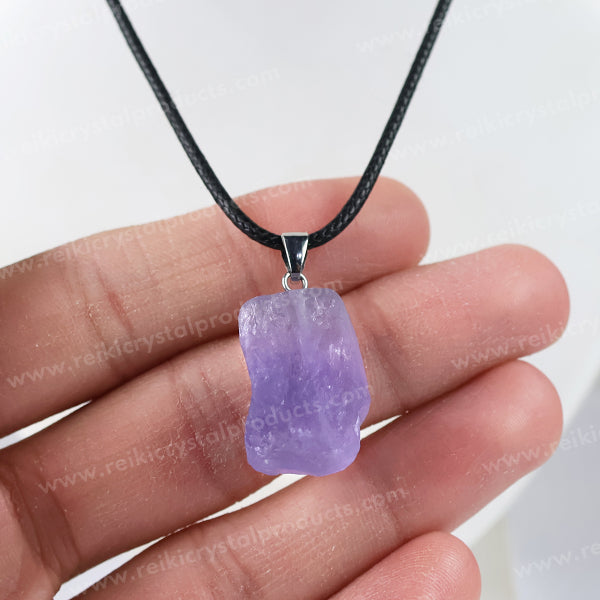 Natural Ametrine Pendant Locket With Thread Crystal Stone Pendant For Unisex
