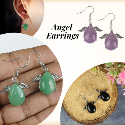 Crystal Stone Angel Shape Earrings for Girls / Women