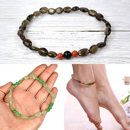Natural Crystal Stone Anklet for Women Girls