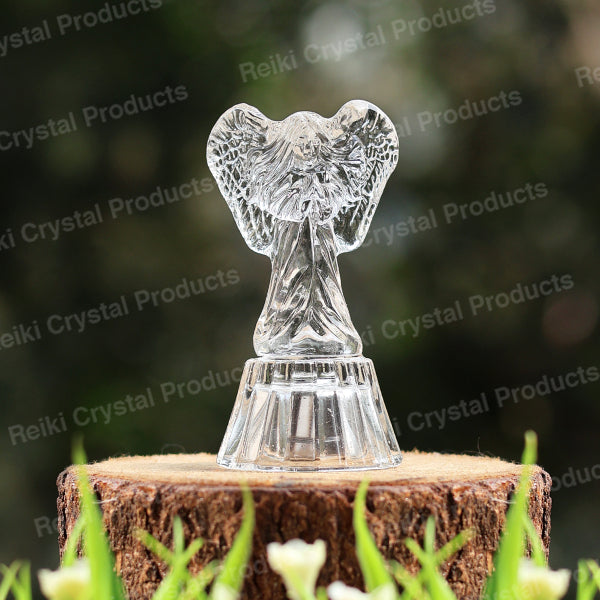 Feng Shui Glass Angel Showpiece