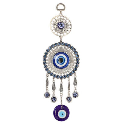 Metal Evil Eye Nazar Battu Wall Hanging for Home Office Size 25.4 cm (10 inch)