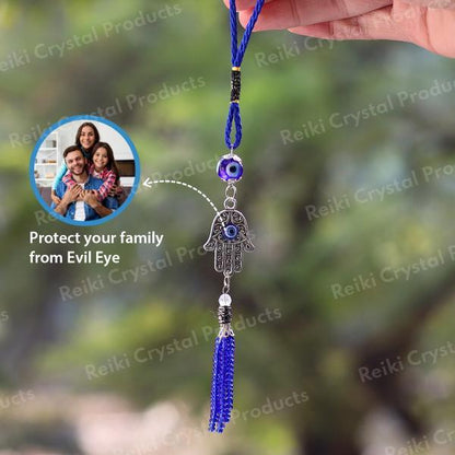 Evil Eye Car Hanhing, Hamsa Hanging for Keys, Car Bike
