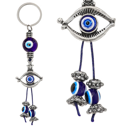 Evil Eye Keychain for Keys Car Bike