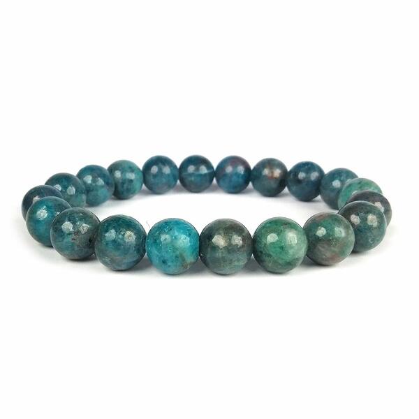 Apatite 10 mm Round Bead Bracelet