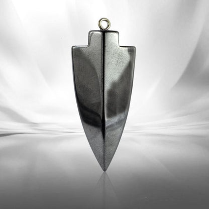 Crystal Stone Hematite Pendant - Locket with Metal Chain