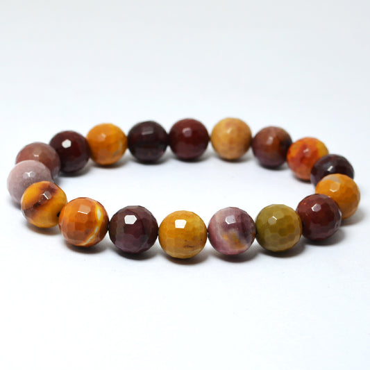 Mookaite Jasper 10 mm Round Bead Bracelet