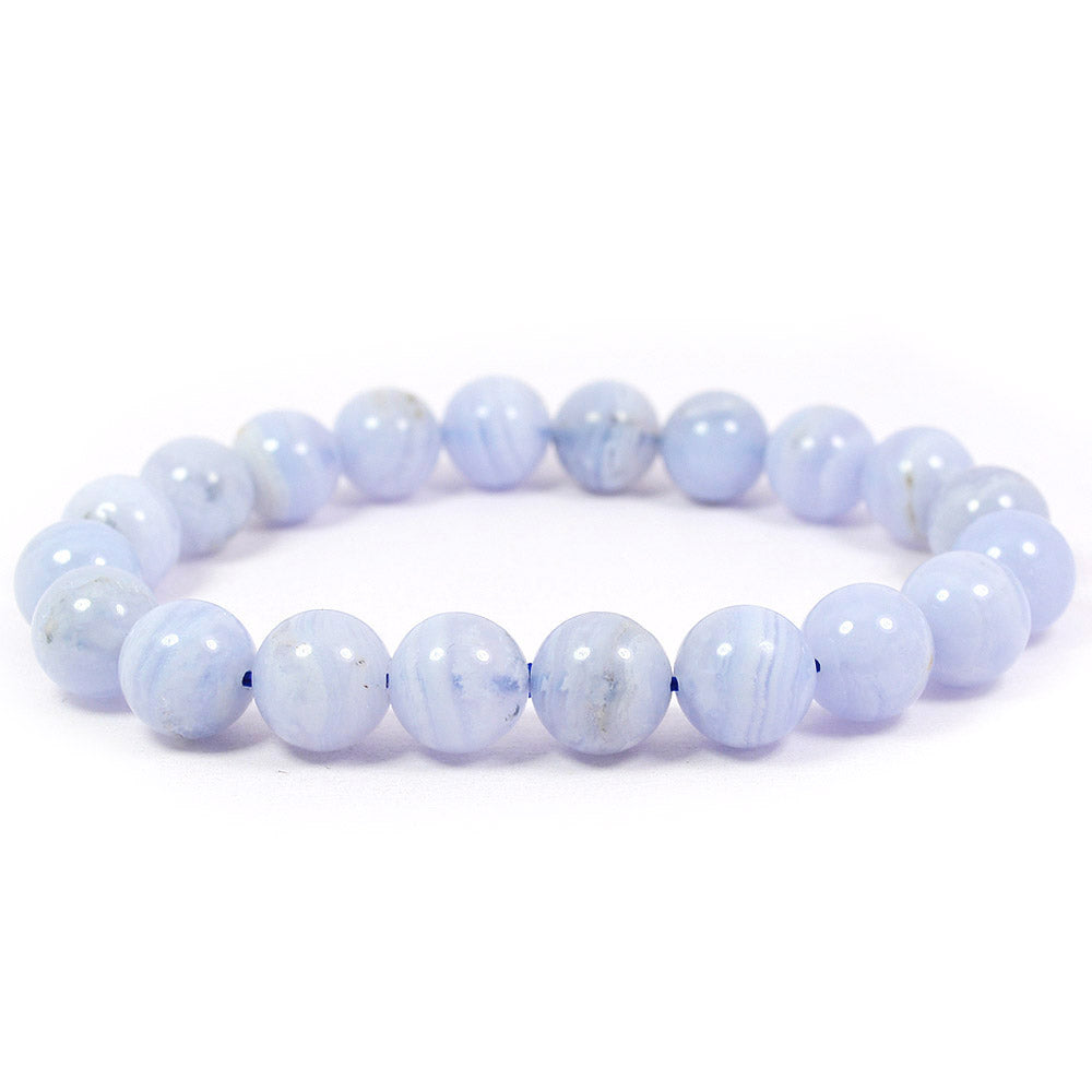 Natural Crystal Stone 10 mm Round Beads Bracelet