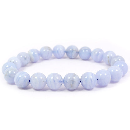Natural Crystal Stone 10 mm Round Beads Bracelet