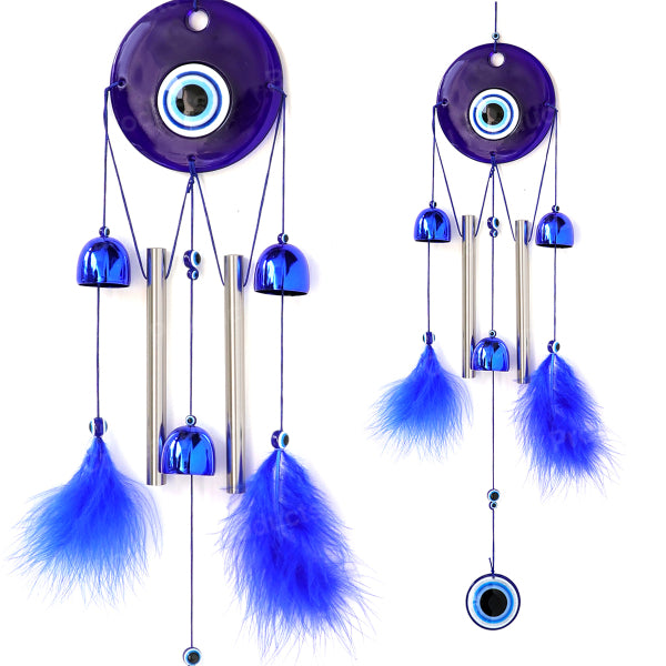 Fengshui Evil Eye Wind Chimes Hanging for Window Balcony Decor Home Endurance Door Decoration