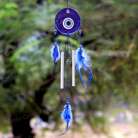 Feng Shui Evil Eye Wind Chimes Hanging for Window Balcony Decor Home Endurance Door Decoration