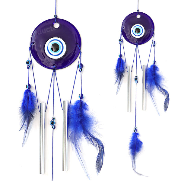 Feng Shui Evil Eye Wind Chimes Hanging for Window Balcony Decor Home Endurance Door Decoration