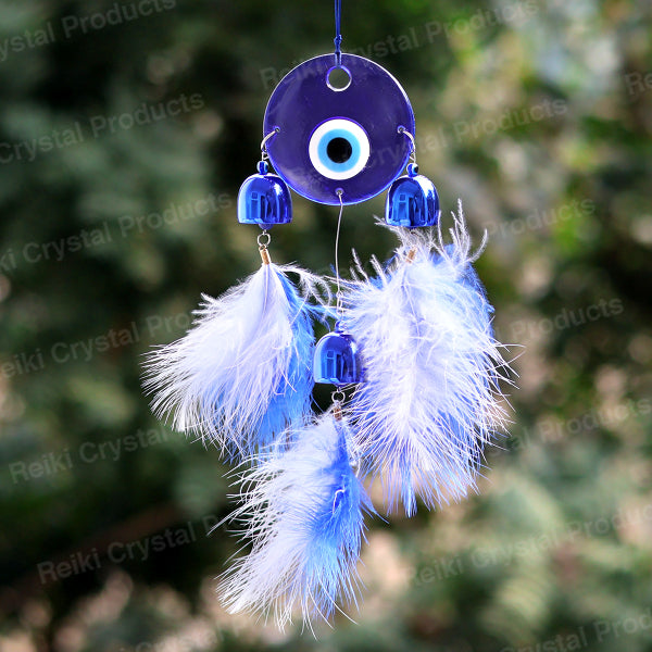 Feng Shui Evil Eye Wind Chime Hanging for Window Balcony Decor Home Endurance Door Decoration