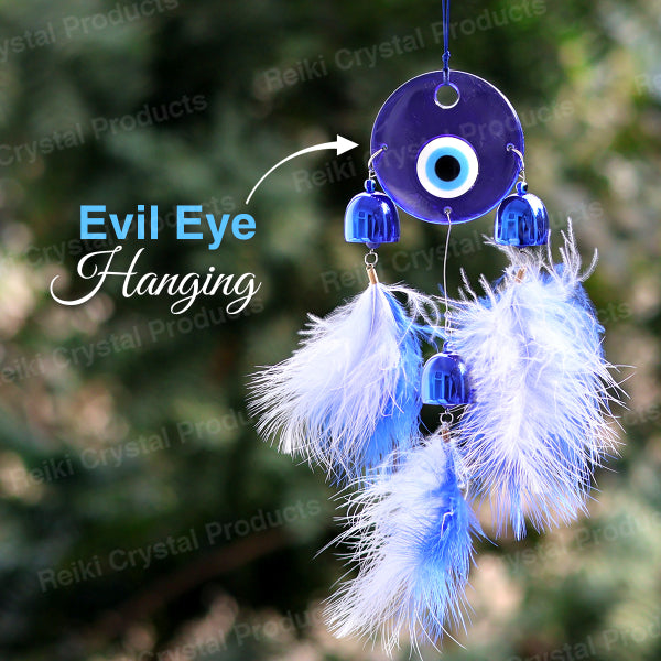 Feng Shui Evil Eye Wind Chime Hanging for Window Balcony Decor Home Endurance Door Decoration