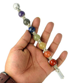 7 Chakra Ball Shape Healing Wand Crystal