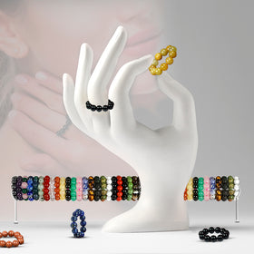 AAA Natural Crystal Stone Beads Ring 6mm