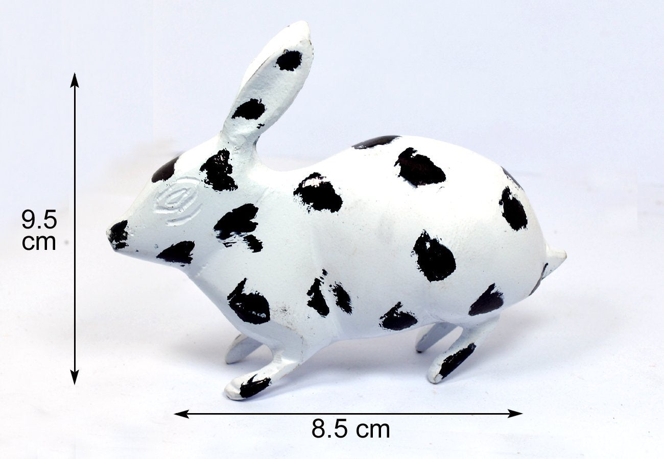 Brass Rabbit Pair Black & White for Feng Shui, Vastu Correction