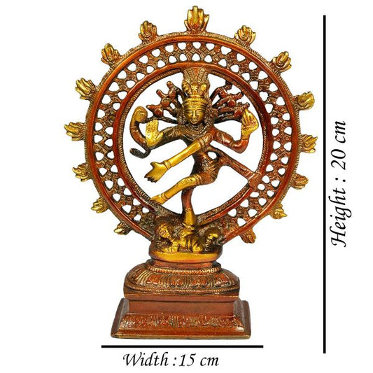 Brass Lord Natraj Big Size Antique Lord Statue-Antique Collectible Figurine