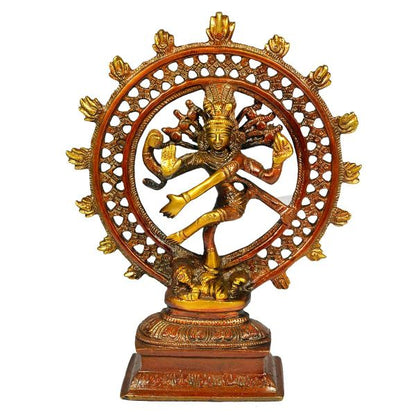 Brass Lord Natraj Big Size Antique Lord Statue-Antique Collectible Figurine