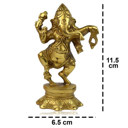 Brass Shri Ganesh/Ganpati Statue/Idol/Murti Ganpati Size 114 mm