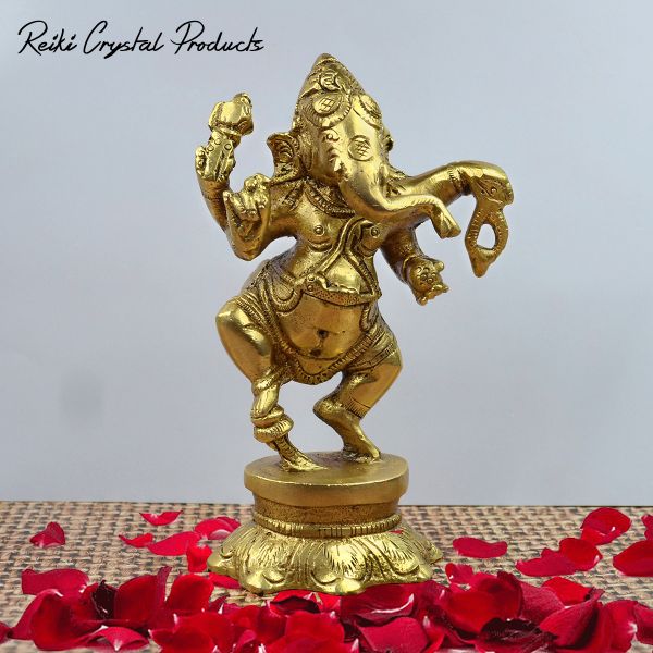 Brass Shri Ganesh/Ganpati Statue/Idol/Murti Ganpati Size 114 mm