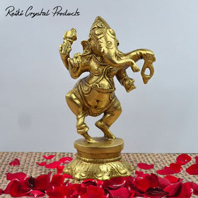 Brass Shri Ganesh/Ganpati Statue/Idol/Murti Ganpati Size 11.5 cm
