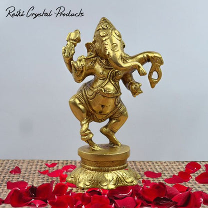 Brass Shri Ganesh/Ganpati Statue/Idol/Murti Ganpati Size 114 mm