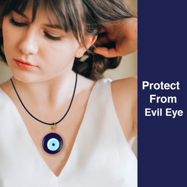 Blue Turkish Evil Eye Pendant 30 mm Pack of 2