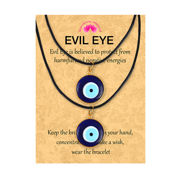 Blue Turkish Evil Eye Pendant 30 mm Pack of 2