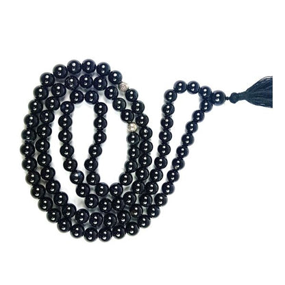 Natural Crystal Stone Tasbeeh Jaap Mala for Prayer 99 Beads 8 mm