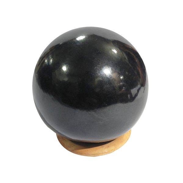Black Agate Ball / Sphere for Reiki Healing / Grid and Vastu Correction