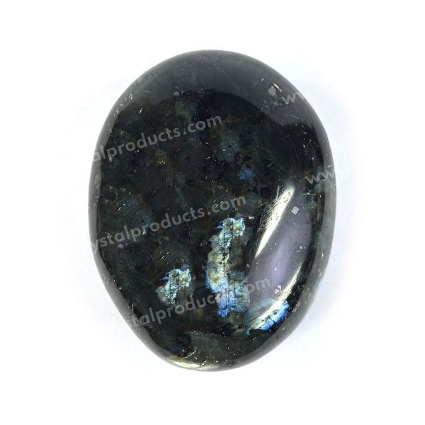 Labradorite Black Palm Stone Big Size 5 cm