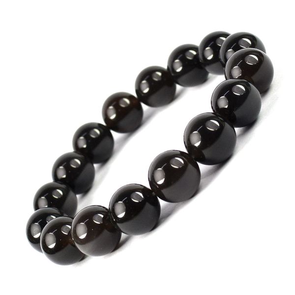 Natural Crystal Stone 12 mm Round Beads Bracelet