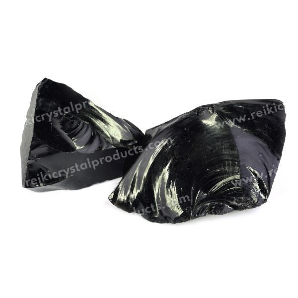 Black Obsidian Raw Rough Stones