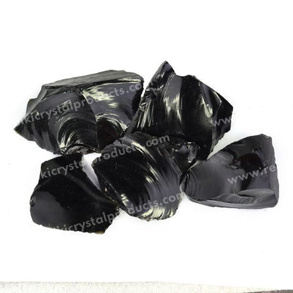 Black Obsidian Raw Rough Stones