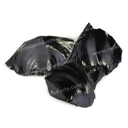 Black Obsidian Raw Rough Stones