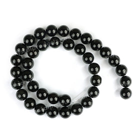 Natural Black Obsidian 10 mm Round Loose Beads for Jewelry Making