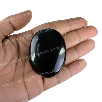 Black Obsidian Palm Stone Big Size 5 cm
