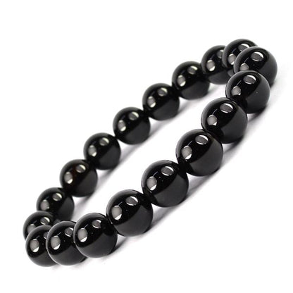 Natural Crystal Stone 12 mm Round Beads Bracelet