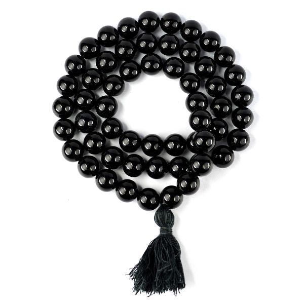 Natural Crystal Stone 12 mm Round Beads Mala for Unisex