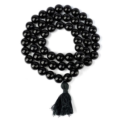 Natural Crystal Stone 12 mm Round Beads Mala for Unisex