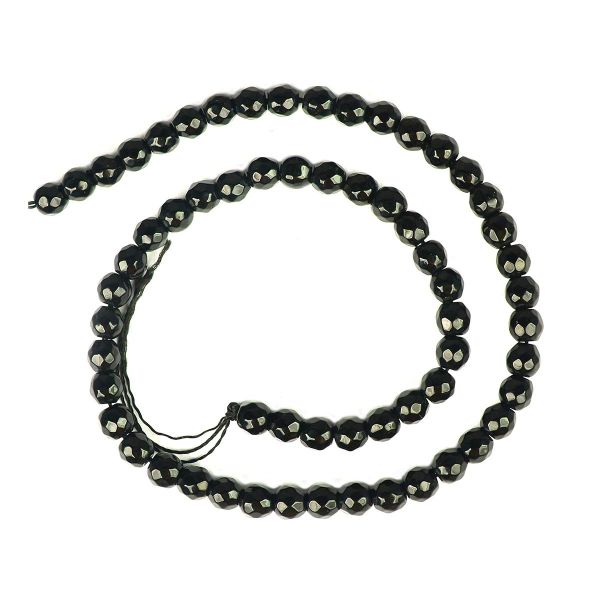 Natural Crystal Stone 6 mm Faceted Loose Beads 65-70 pcs for Making Bracelet Mala Necklaces