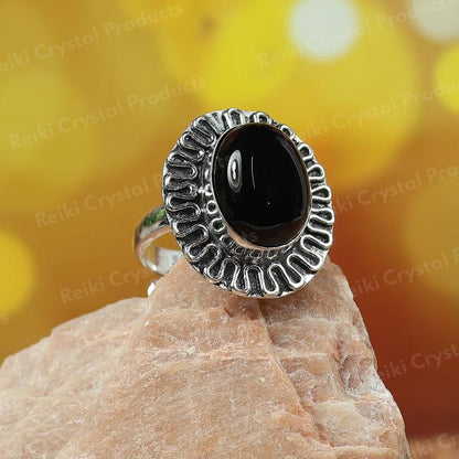 Natural Original Crystal Stone Adjustable Ring