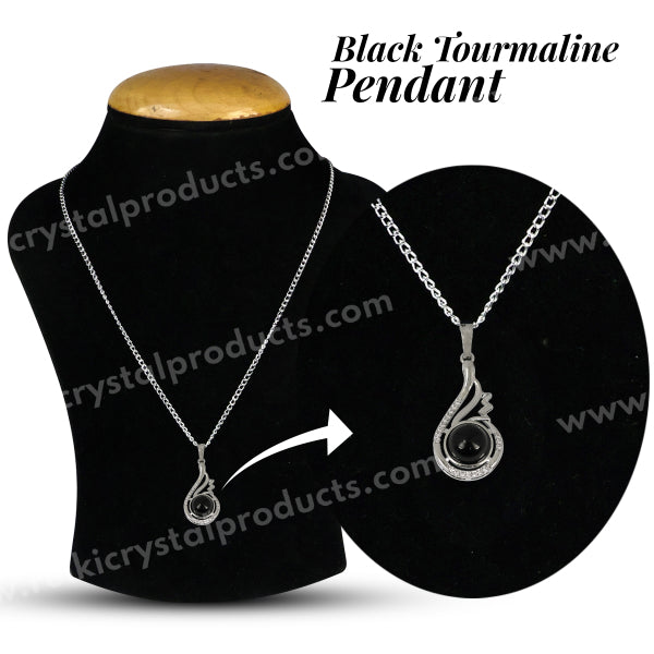AAA Natural Crystal Stone Pendant - Locket with Metal Chain