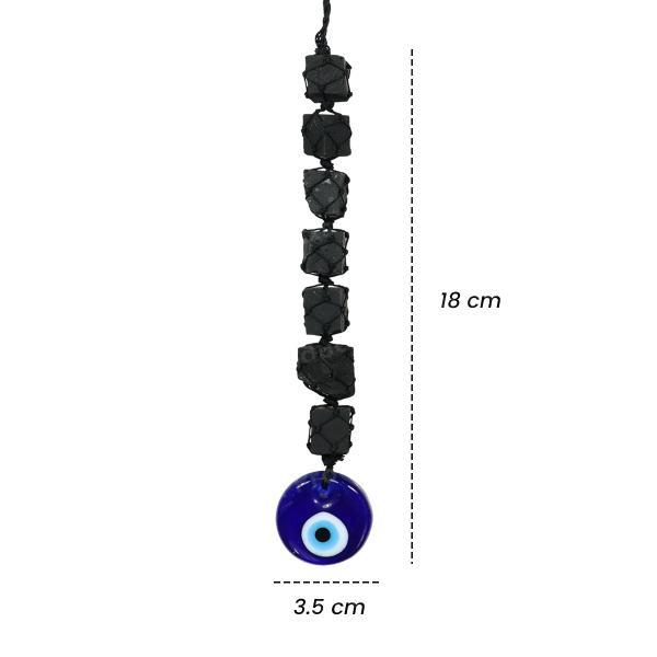 Black Tourmaline / Evil Eye Tumble Stone Car Hanging / Door Hanging Accessories