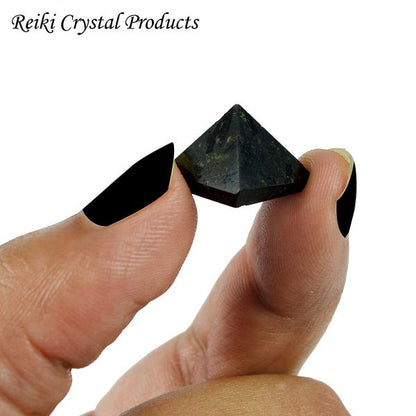 Natural Black Tourmaline Pyramid 10-15 mm