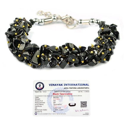 Certified Natural Crystal Stone Adjustable Chip Beads Bracelet