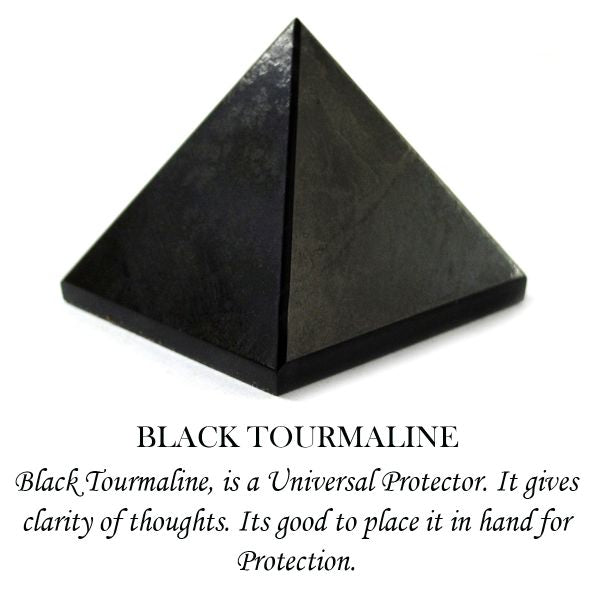 Natural Black Tourmaline Pyramid 20-25 mm