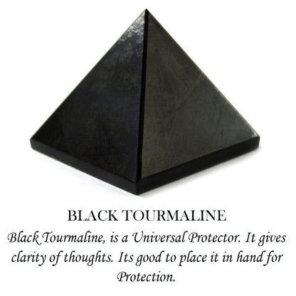 Natural Black Tourmaline Pyramid 20-25 mm