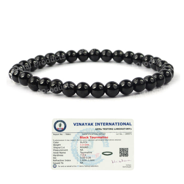 Certified Natural Crystal Stones 6 mm Round Bead Bracelet Energized By Reiki Grand Master