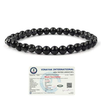 Certified Natural Crystal Stones 6 mm Round Bead Bracelet Energized By Reiki Grand Master